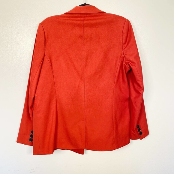 ANINE BING Becky Double Breasted Oversized Stretch Twill Blazer in Rust Large - Picture 9 of 13